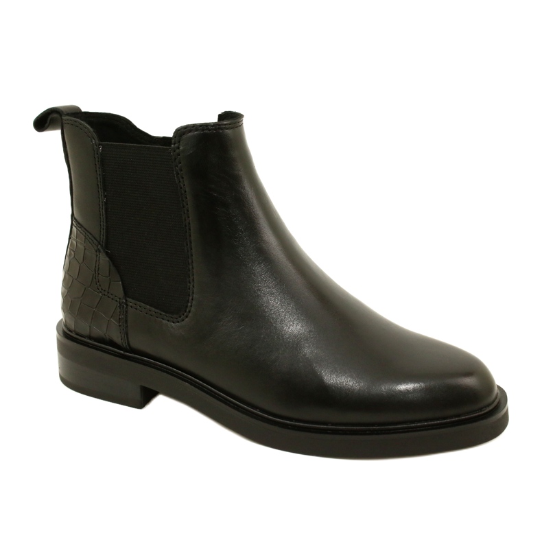 Stivali in pelle da donna Caprice 9-25479-41 019 Nero