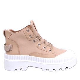 Sneakers alte con protezione Tinli Khaki beige