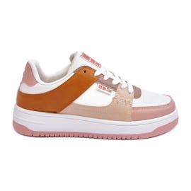 Scarpe sportive da donna Sneakers Big Star MM274355 Marrone e rosa bianco