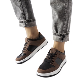 Inna Sneakers Jacqueline marroni e nere marrone