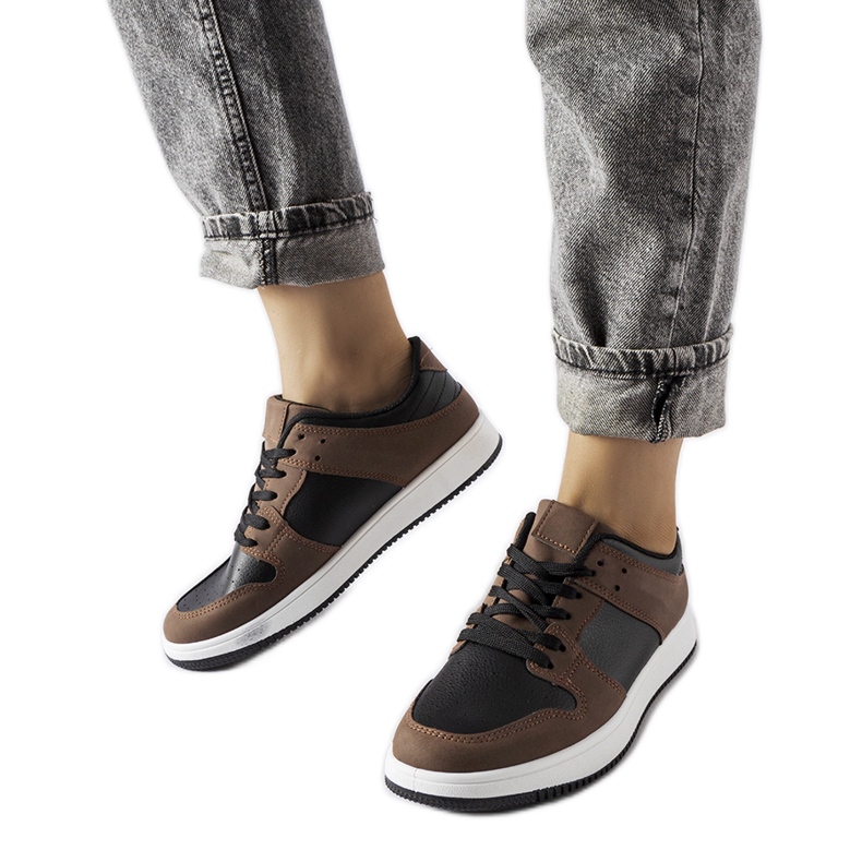Inna Sneakers Jacqueline marroni e nere marrone