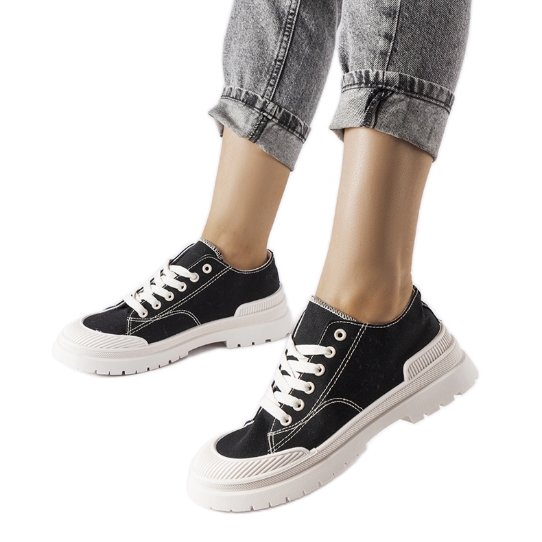 Sneakers Nassar in tessuto nero