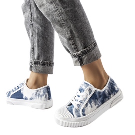 Sneaker Clavet blu lavato