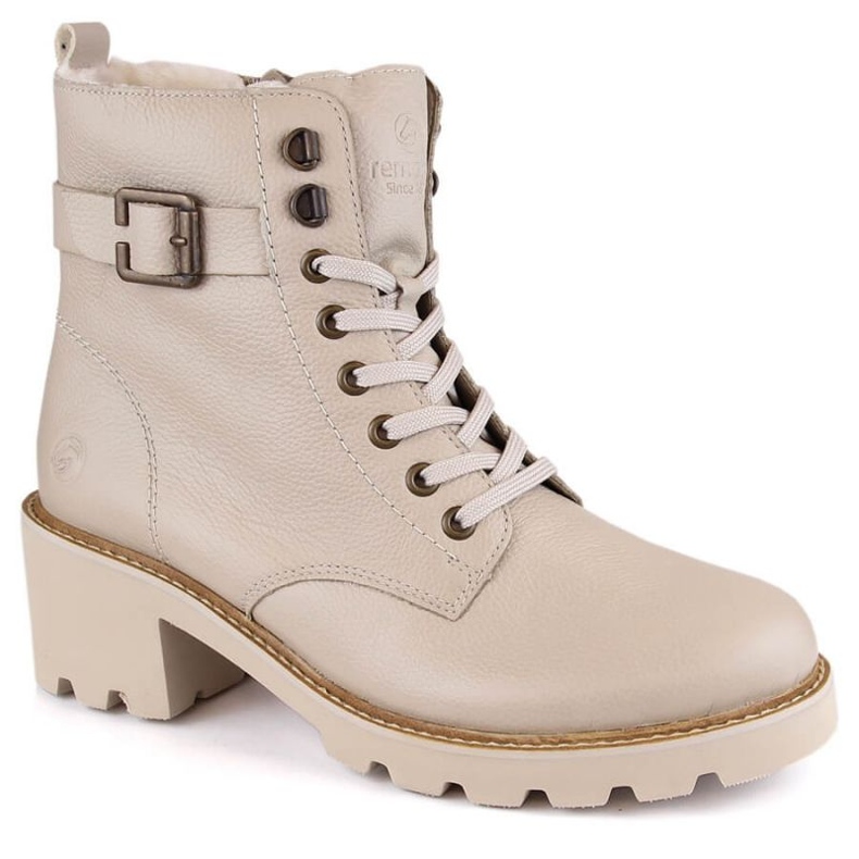 Comodi stivali isolanti in pelle Remonte RKR615, beige