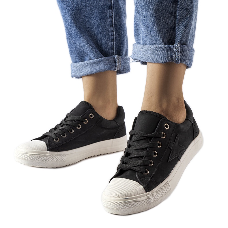 Inna Sneakers Padovano in tessuto nero