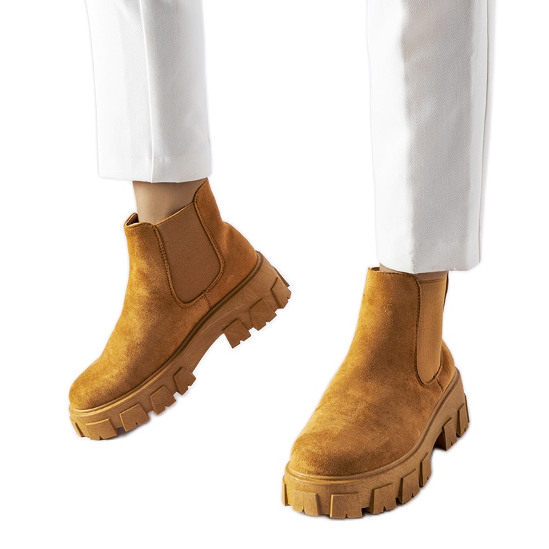 Stivaletti da donna marrone chiaro di Mooca