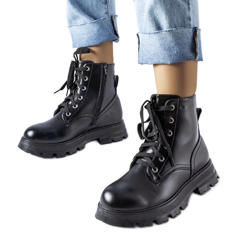 Stivaletti neri Myers nero