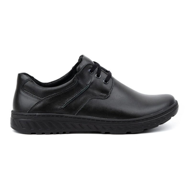 KOMODO Scarpe da uomo in pelle Casual 923K nere nero