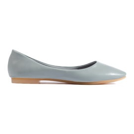 Ballerine grigie da donna realizzate in pelle ecologica Shelovet grigio