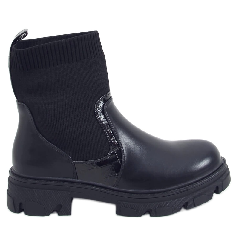 Stivali con tomaia a calzino Sonoria Black nero