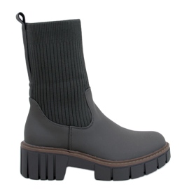 Stivaletti Chelsea alti Ruddins Kaki con tomaia flessibile verde