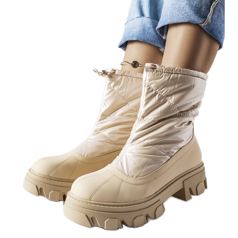 Doposci beige con polsino Cendrillon