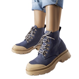 Stivali in denim da donna Alicudi blu