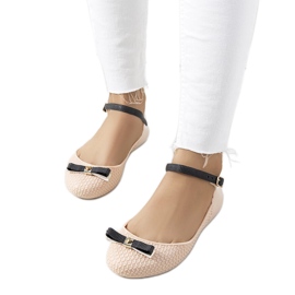Ballerine da donna beige melange