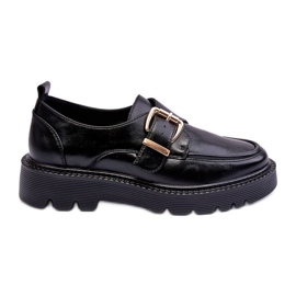 Vinceza Ballerine In Pelle Con Fibbia, Nero Meara