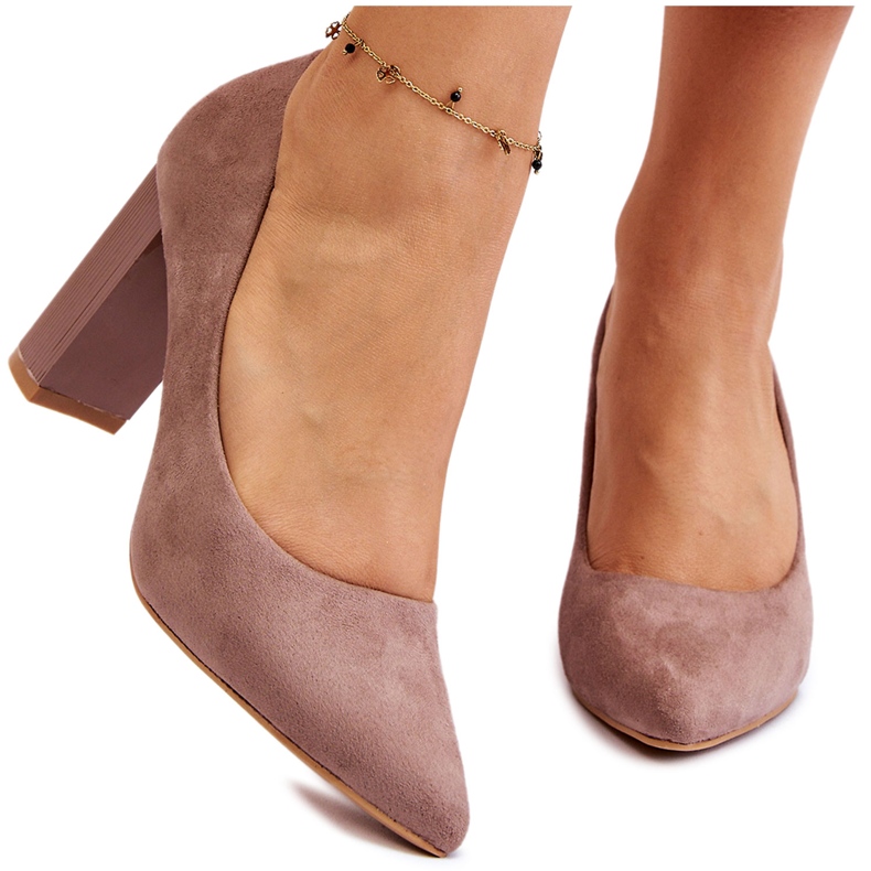 Seastar Décolleté in pelle scamosciata con tacchi alti beige alla moda