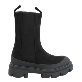 Stivaletti Chelsea alti Telma Black nero