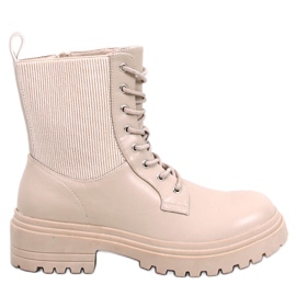Stivaletti stringati Rettke Beige