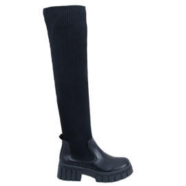 Stivali con tomaia flessibile Rozier Black nero