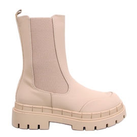 Stivaletto Chelsea alto Faime Beige