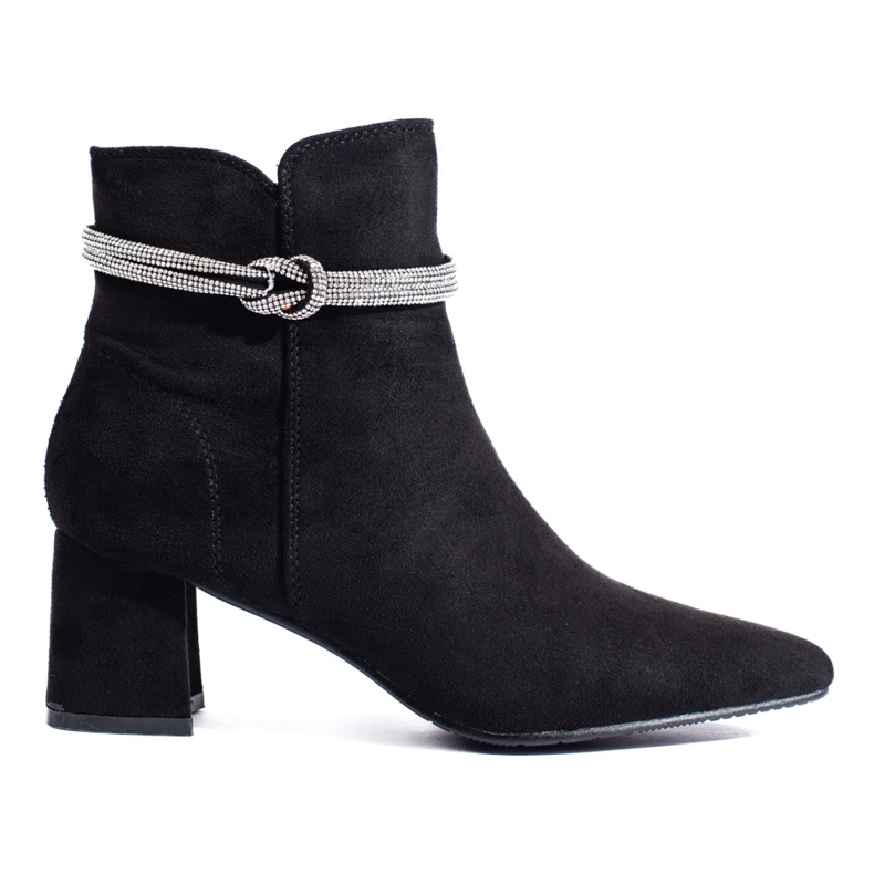 Stivaletti da donna Shelovet classici in camoscio nero