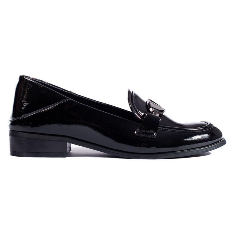 Signori Shelovet da donna in vernice nera nero