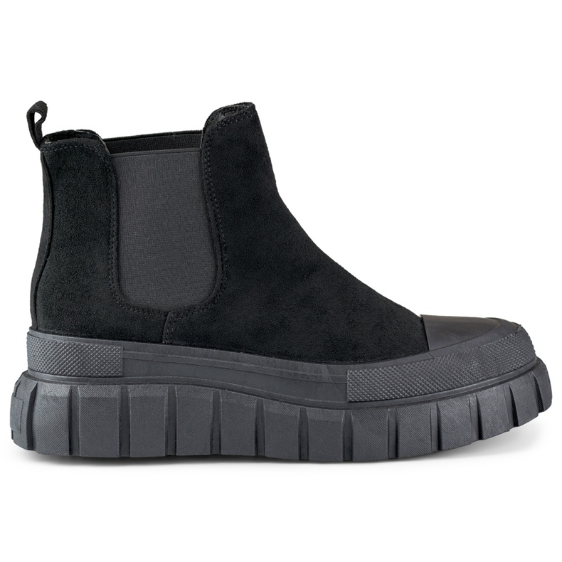 Stivaletti Chelsea sportivi da donna neri nero