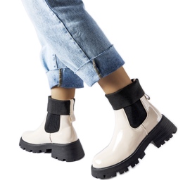 Stivali da lavoro slip-on beige di Breolungi