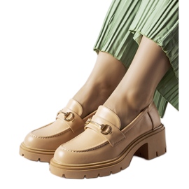 Scarpe beige con tacco di Fabrizio
