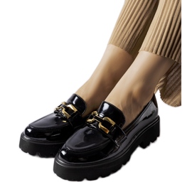 Inna Scarpe Clay in vernice nera nero