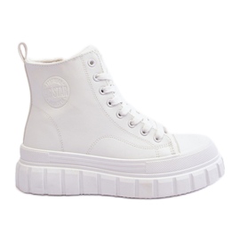 Sneakers in pelle coibentate con cerniera Big Star MM274624 Bianco