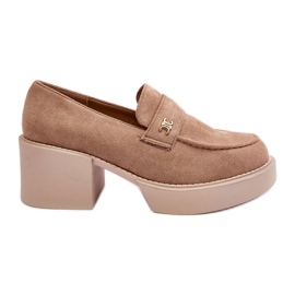 Scarpe Con Tacco Alto Da Donna In Pelle Scamosciata, Afnira Beige