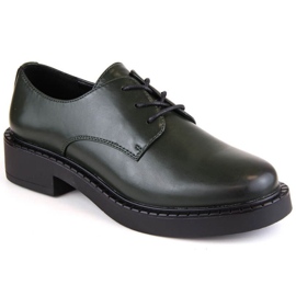 Scarpe stringate Sergio Leone W SK416B, verdi nero
