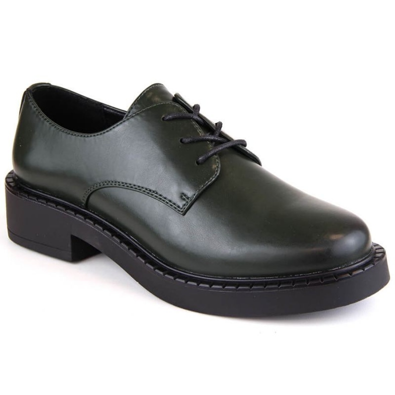 Scarpe stringate Sergio Leone W SK416B, verdi nero