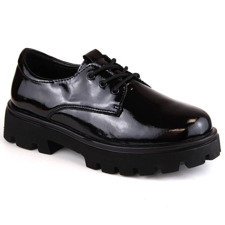 Filippo W PAW465 scarpe stringate in vernice nera nero