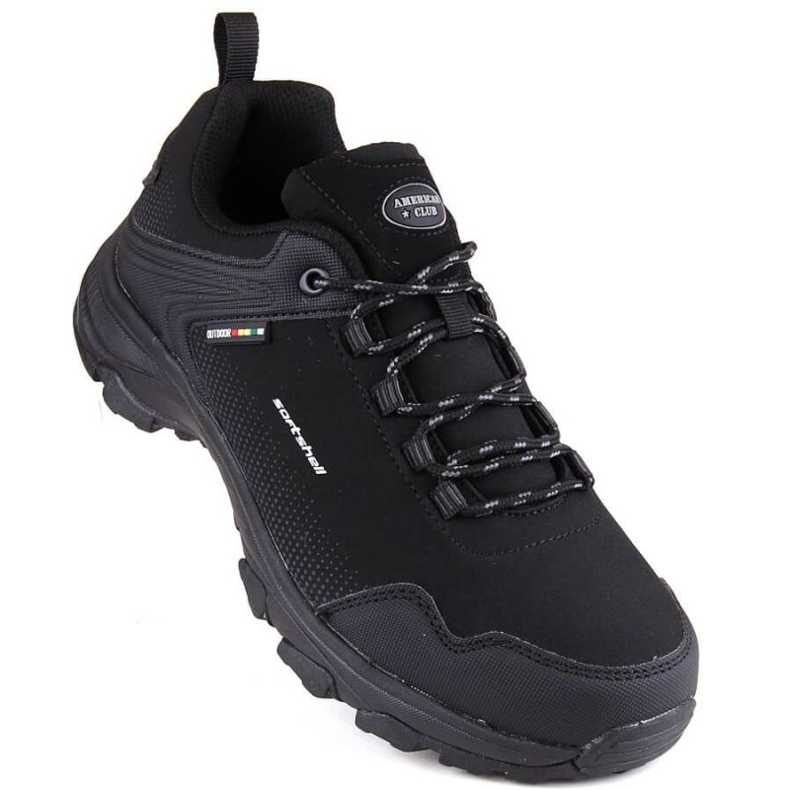 Scarpe sportive softshell American Club Jr AM930, nere nero