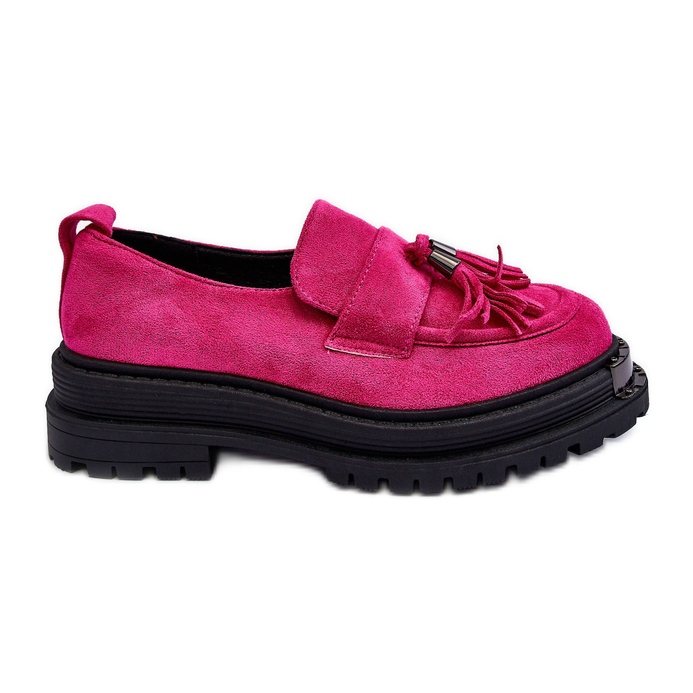 PS1 Scarpe scamosciate Mocassini da donna Fucsia Ramvli rosa