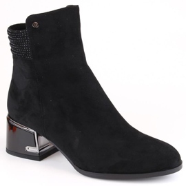 Stivaletti isolanti con tacco alto D&amp;A S.Barski Premium Collection W OLI237 nero