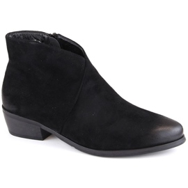 Stivaletti Potocki W WOL178A in pelle scamosciata, neri nero