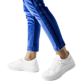 Sneakers slip on bianche di Callimaco bianco