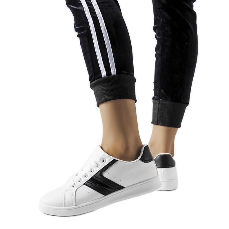 Sneakers bianche con inserti Rizzo neri bianca