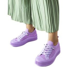 Sneaker Callimaco slip on viola