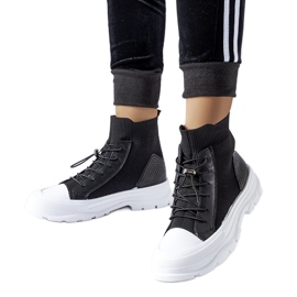 Inna Sneaker Fredo a calzino alto nere nero