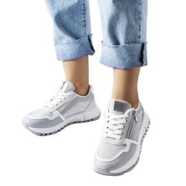 Sneakers da donna grigie e argento di Camuzzoni grigio