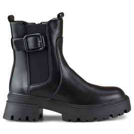Classiche borsette da donna con fibbia decorativa nero