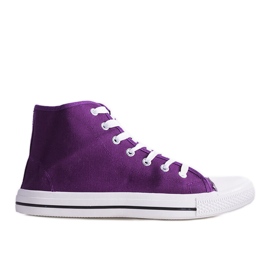 Maximo sneakers alte da uomo viola