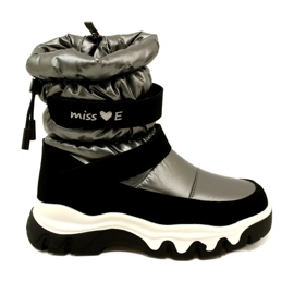 Doposci Impermeabili Per Bambini Miss Evento 23Dz23-6578 Grigio-Nero