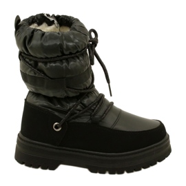 Stivali da neve per ragazze impermeabili Miss Evento 23DZ23-6585 Black nero