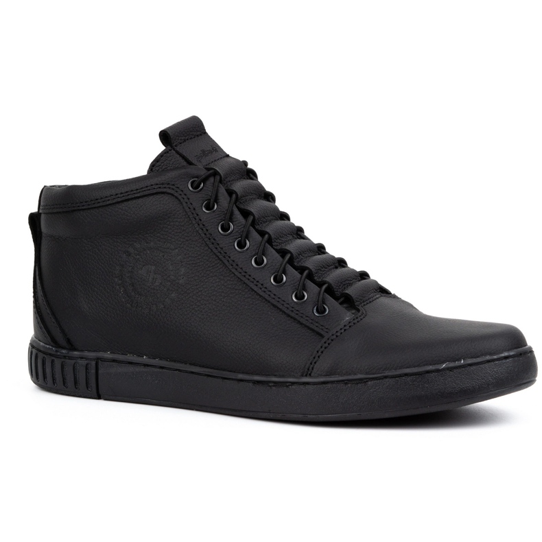 Polbut Stivaletti da uomo in pelle 2122 neri nero