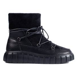 Doposci da donna Vinceza in pelle nera nero